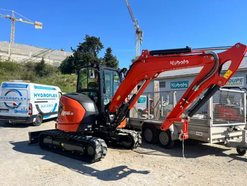 Intervention sur pelle Kubota à Perpignan , Béziers, HYDROFLEX