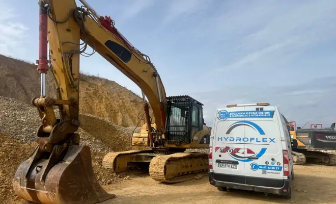 🚨 Intervention sur BRH et pelle Volvo à Colombiers , Béziers, HYDROFLEX