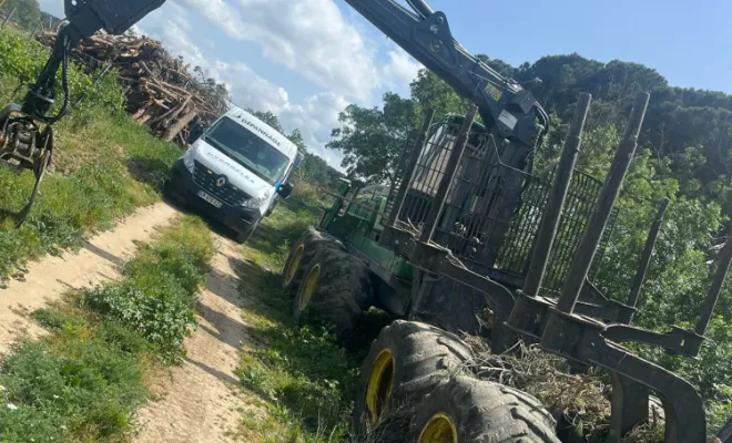 Intervention sur un débusqueur à Sauvian, Béziers, HYDROFLEX